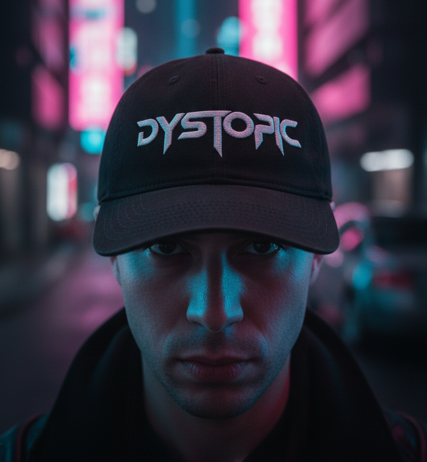 Photorealistisches Portrait mit DYSTOPIC Cyberpunk Cap