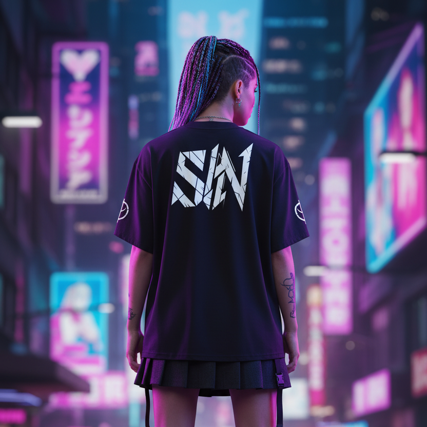 SINNER Black Back - Frau